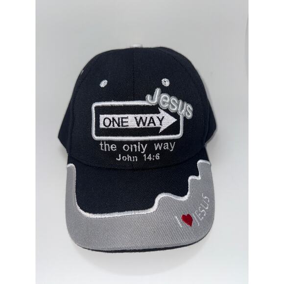 One Way Jesus John 14:6 Christian Hat I Love Jesus - Picture 1 of 5